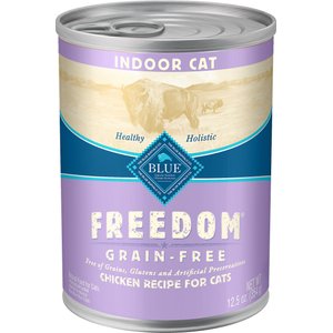 Blue Buffalo Freedom Indoor Adult Chicken Recipe Grain-Free Canned Cat Food, 12.5-oz, case of 12