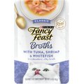 Fancy Feast Classic Broths with Tuna, Shrimp & Whitefish Supplemental Cat Food Pouches