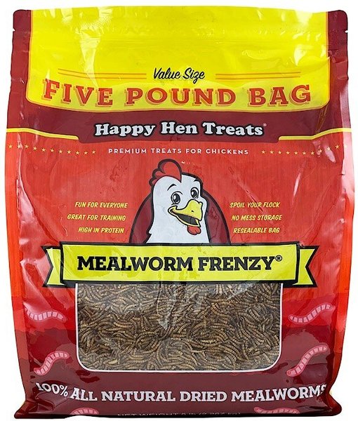 Happy Hen Treats Mealworm Frenzy Poultry Treats, 5-lb bag slide 1 of 3