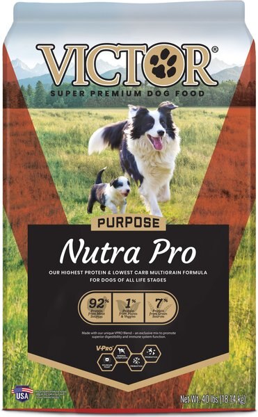 VICTOR Purpose Nutra Pro Dry Dog Food, 40-lb bag slide 1 of 9