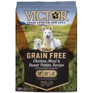 VICTOR Select Chicken Meal & Sweet Potato Recipe Grain-Free Dry Dog Food, 15-lb bag