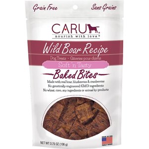 Caru Soft 'n Tasty Baked Bites Wild Boar Recipe Grain-Free Dog Treats, 3.75-oz bag