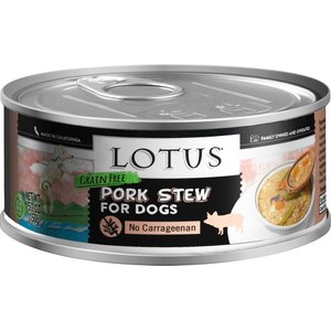 Lotus Pork Stew Grain-Free Canned Dog Food, 5.5-oz, case of 24