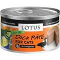 Lotus Duck Pate Grain-Free Canned Cat Food, 2.75-oz, case of 24