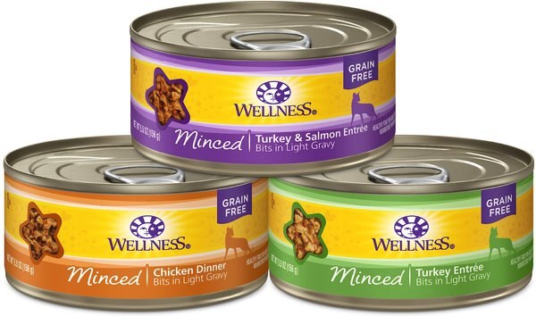 Wellness Complete Health Minced Poultry Pleasers Variety Pack Grain-Free Canned Cat Food, 5.5-oz, case of 30 slide 1 of 9