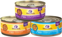 Wellness Complete Health Poultry Lovers Pate Variety Pack Grain-Free Canned Cat Food, 5.5-oz, case of 30