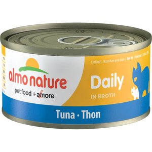 Almo Nature Daily Tuna in Broth Grain-Free Canned Cat Food, 2.47-oz, case of 24