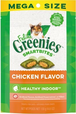 Greenies Feline SmartBites Healthy Indoor Chicken Flavor Cat Treats, slide 1 of 1