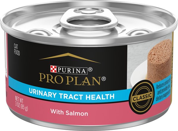Purina Pro Plan Focus Adult Urinary Tract Health Formula with Salmon Classic Canned Cat Food, 3-oz, case of 24 slide 1 of 9