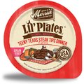 Merrick Lil' Plates Grain Free Small Breed Wet Dog Food Teeny Texas Steak Tips Dinner, 3.5-oz tub, case of 12
