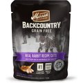 Merrick Backcountry Grain-Free Morsels in Gravy Real Rabbit Recipe Cuts Cat Food Pouches, 3-oz, case of 24