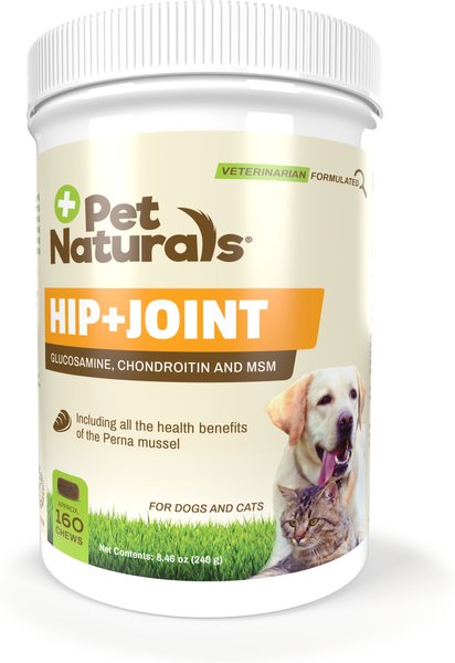 Pet Naturals Hip + Joint Dog & Cat Chews, 160 count slide 1 of 4