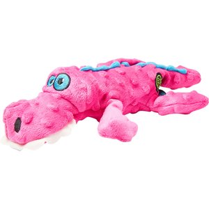GoDog Gators Chew Guard Dog Toy, Pink, Large
