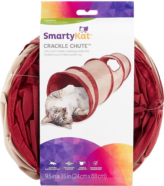 SmartyKat Crackle Chute Collapsible Tunnel Cat Toy slide 1 of 7