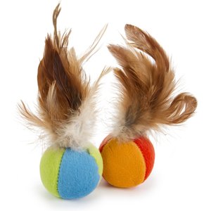 SmartyKat Flutter Balls Feathery Cat Toy