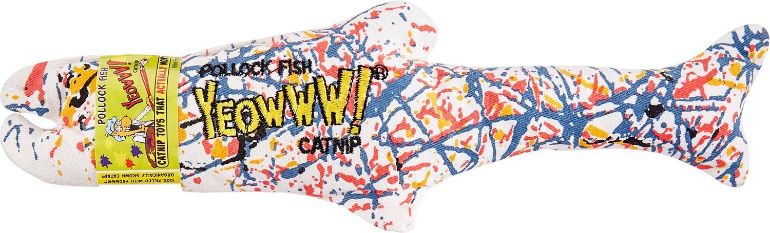 YEOWWW! Catnip Pollock Fish Cat Toy 
