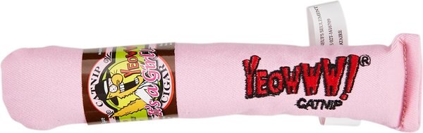 Yeowww! Catnip Cigar It's a Girl Cat Toy, Pink slide 1 of 3