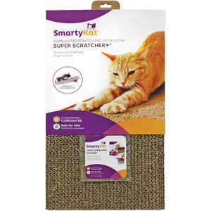 SmartyKat Super Scratcher+ with Catnip Cat Scratcher, Wide