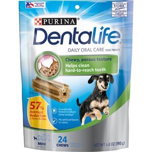 DentaLife Daily Oral Care Mini Dental Dog Treats, 24 count