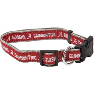 Pets First NCAA Nylon Dog Collar, Alabama Crimson Tide, Large: 14 to 24-in neck, 1-in wide