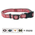 Pets First NCAA Nylon Dog Collar, Ohio State Buckeyes, Large: 14 to 24-in neck, 1-in wide