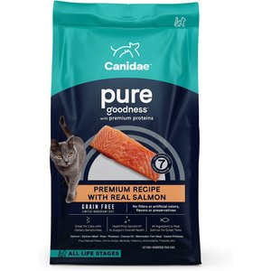 CANIDAE Grain-Free PURE Limited Ingredient Salmon Recipe Dry Cat Food, 10-lb bag