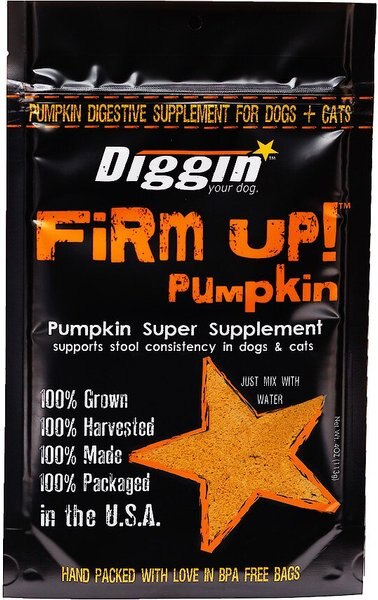 Diggin' Your Dog Firm Up! Pumpkin Super Dog & Cat Supplement, 4-oz bag slide 1 of 4