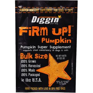 Diggin' Your Dog Firm Up! Pumpkin Super Dog & Cat Supplement, 16-oz bag
