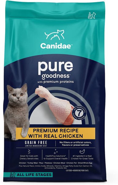 CANIDAE Grain-Free PURE Limited Ingredient Chicken Recipe Dry Cat Food, 5-lb bag slide 1 of 9
