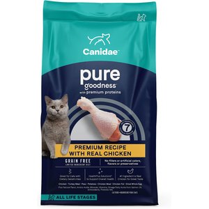 CANIDAE Grain-Free PURE Limited Ingredient Chicken Recipe Dry Cat Food, 5-lb bag