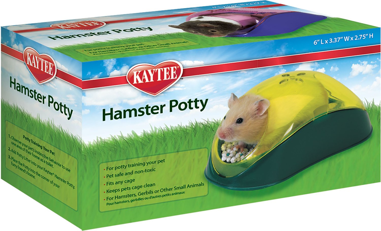 KAYTEE Hamster Potty Station, 6-in 