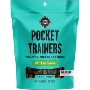 BIXBI Pocket Trainers Chicken Flavor Grain-Free Dog Treats, 6-oz bag