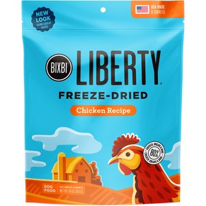 BIXBI Liberty Chicken Recipe Grain-Free Freeze-Dried Raw Dog Food, 10-oz bag