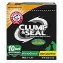 Arm & Hammer Litter Clump & Seal Fresh Scented Clumping Clay Cat Litter,28-lb box