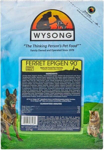 Wysong Epigen 90 Starch Free Dry Ferret Food, 5-lb bag slide 1 of 2