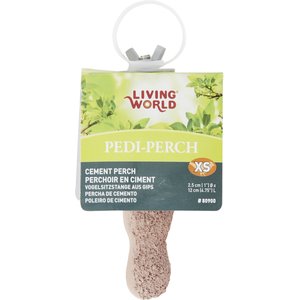 Living World Pedi-Perch Cement Bird Perch, X-Small