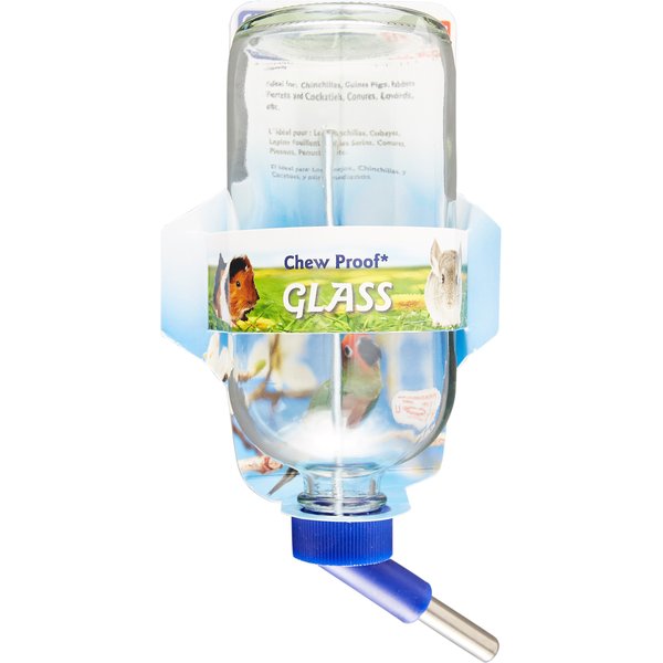 Lixit Glass Bird Water Bottle 32 oz Medium Tube 7/16 in GB32M