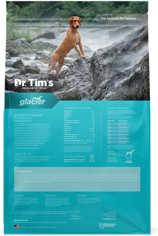 Dr. Tim&#39;s Athletic Blend Glacier Formula Dry Dog Food, 40-lb bag - 0