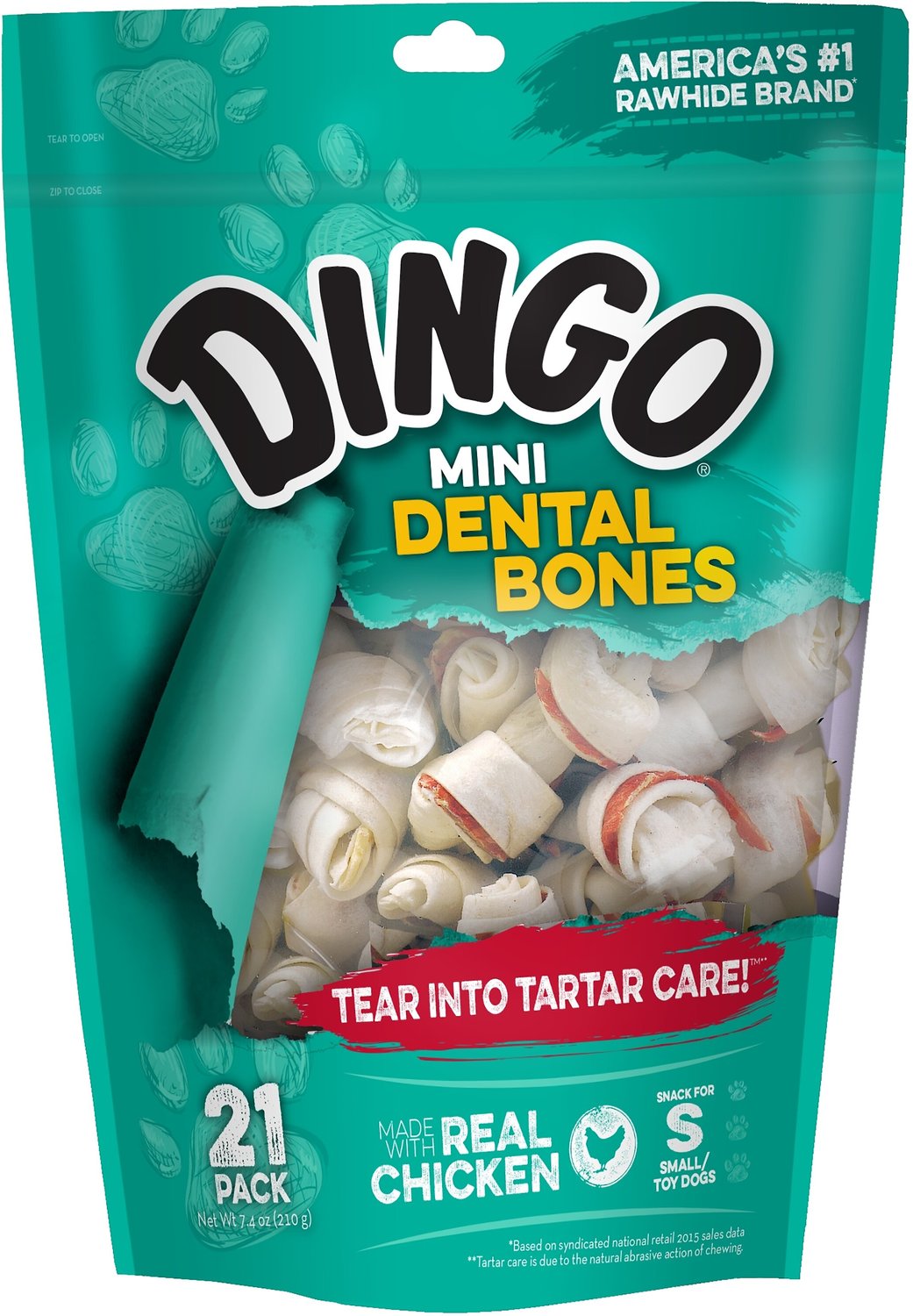 Dingo 66003FLW Dental Bones Mini 7 Pack