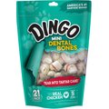Dingo Dental Bones Mini Dental Dog Treats, 21 count