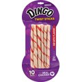 Dingo Twist Sticks Chicken in the Middle Dog Rawhide Treats, 10 count