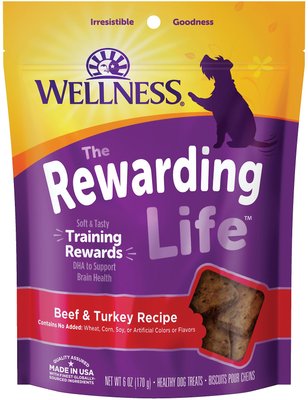 Wellness WellBites Beef & Turkey Recipe Soft & Chewy Grain-Free Dog Treats, slide 1 of 1