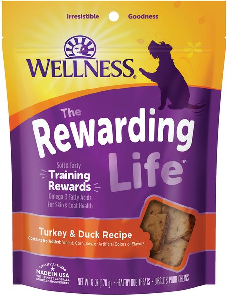 Wellness The Rewarding Life Turkey & Duck Soft & Chewy Dog Treats, 6-oz bag slide 1 of 9