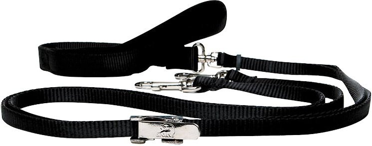 Hamilton Wide Double Thick Two Toned Nylon European Lead Red and Black 3/4-Inch 