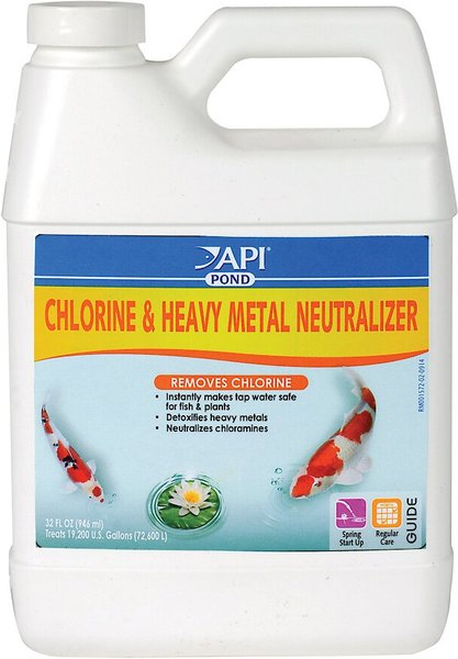 API Pond Chlorine & Heavy Metal Neutralizer, 32-oz bottle slide 1 of 8