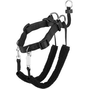 Sporn Training Halter Nylon No Pull Dog Harness, Black, Medium: 12 to 17-in neck