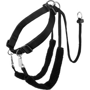 Sporn Training Halter Nylon No Pull Dog Harness, Black, X-Large: 23 to 33-in neck