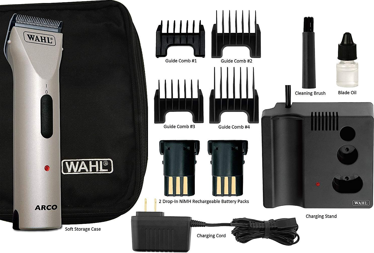 wahl professional arco cordless clipper kit