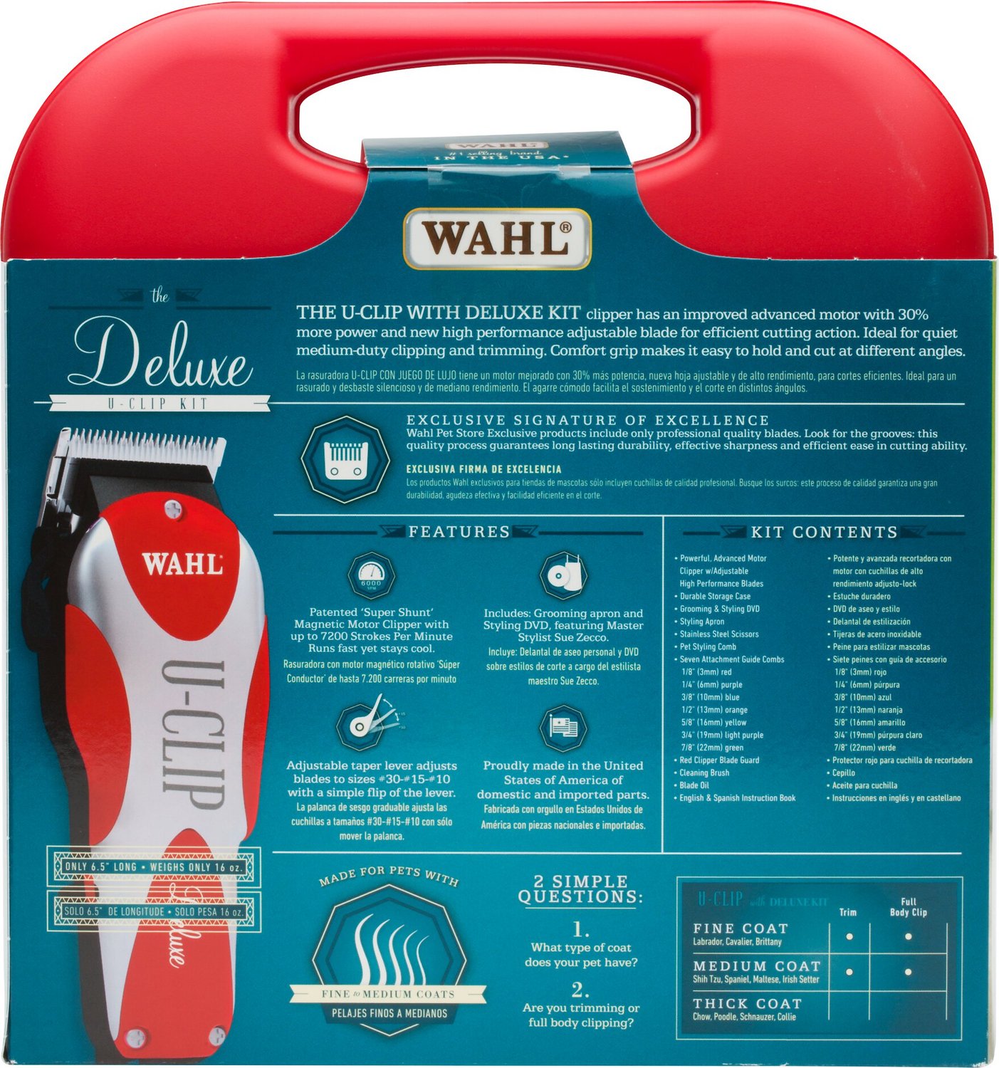wahl dog clippers u clip