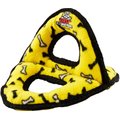 Tuffy's Ultimate 3-Way Ring Squeaky Plush Dog Toy, Yellow Bones